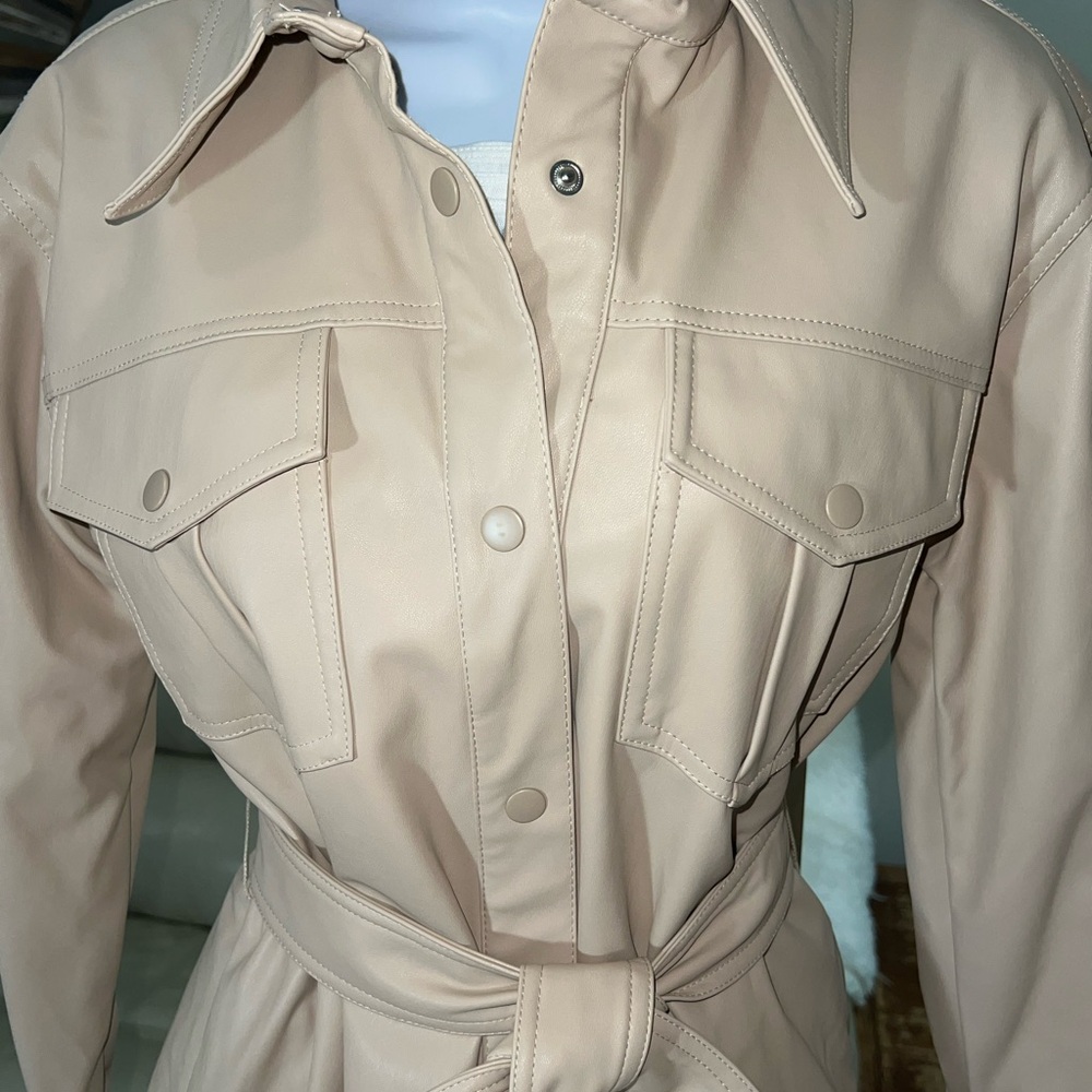 NEW Anthropology Jacket with Side Pockets & front pockets by NVLT (faux leather)